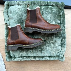 Dr. Martens faux shearling lined Chelsea boots